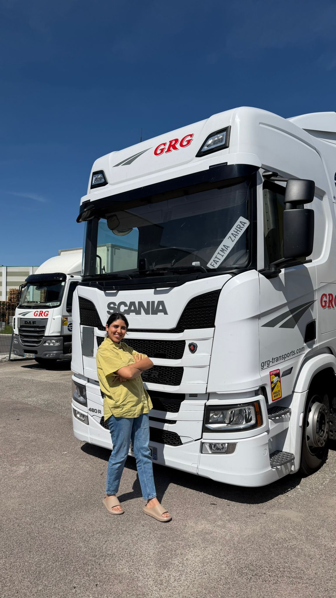 Fatima, conductrice poids lourd passionnée